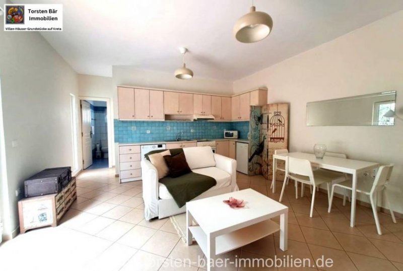 Plaka, Apokoronas Plaka, Apokoronas,Einzimmerwohnung im Erdgeschoss mit Parkplatz und Balkonen, Wohnung kaufen